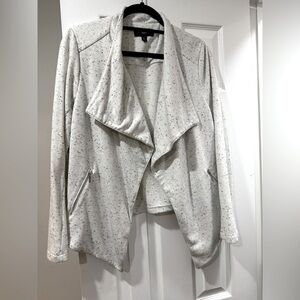 Mossimo soft grey zip up moto jacket